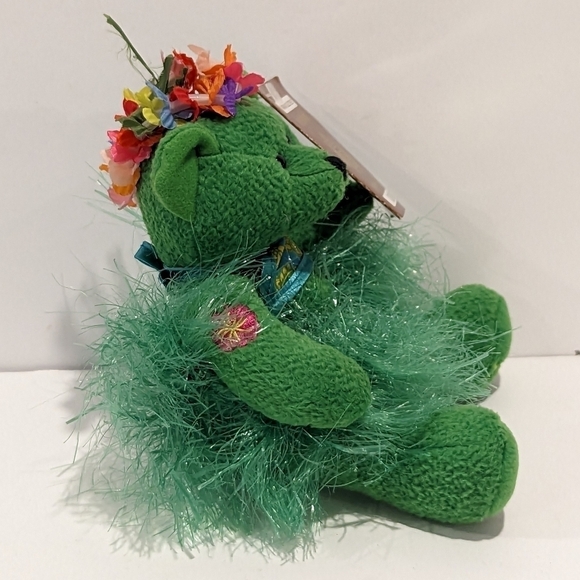 HAWAIIAN Collectibles Kukui green bear plush - Picture 3 of 9